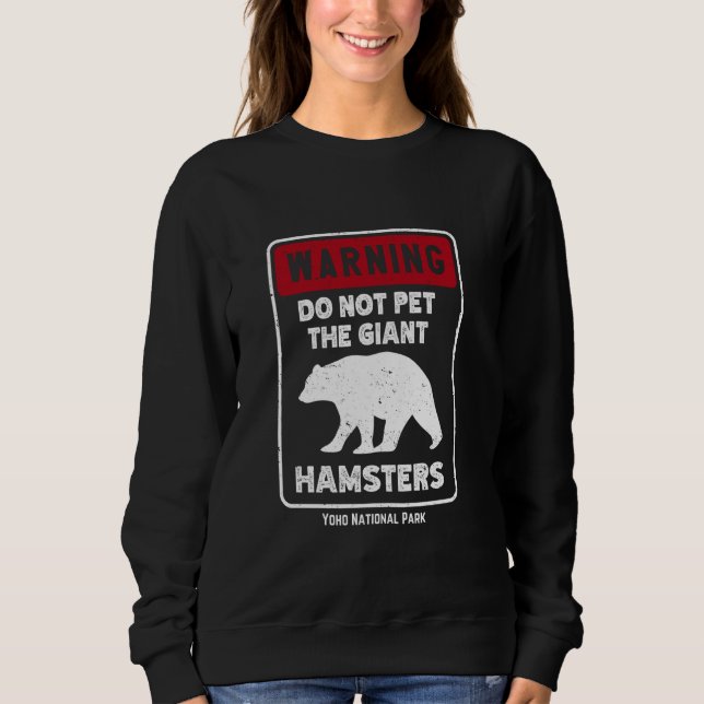 Sweatshirt Parc national Yoho Grizzly Oear Animaux de compagn (Devant)