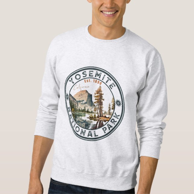 Sweatshirt Parc national Yosemite Souvenirs de montagne Vinta (Devant)