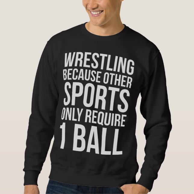 Sweatshirt Parce que d'autres sports de lutte aiment le thé d (Devant)