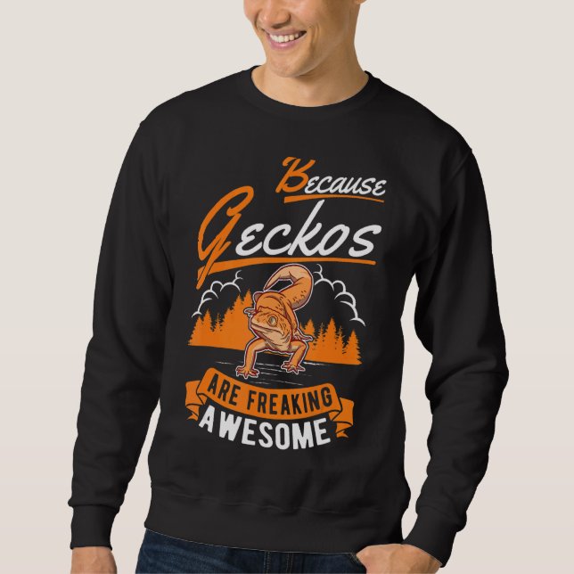 Sweatshirt Parce Que Geckos Frappe Gecko Géant (Devant)