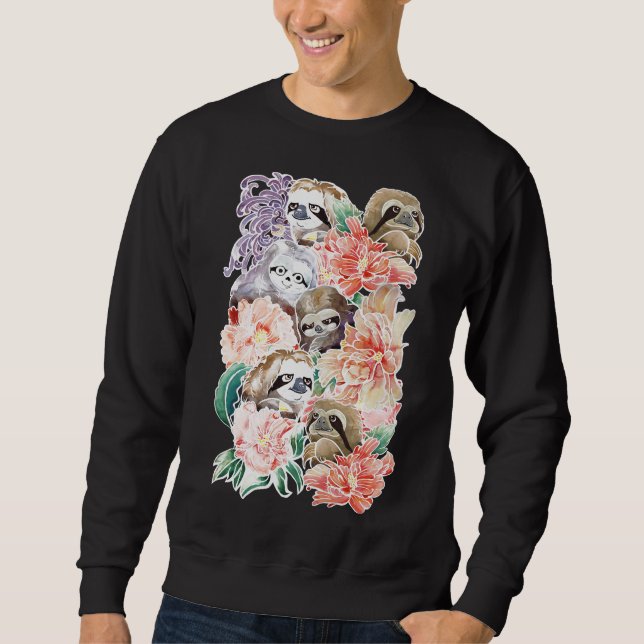 Sweatshirt Parce que les fentes couleur d'eau (Devant)