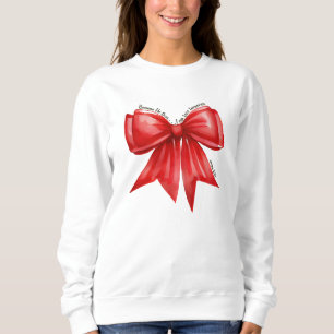 Sweatshirt Parce Qu'Il Vit Chandail Rouge. John 6:57