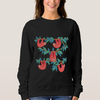 Sweatshirt Parcelles Mignonnes Avec Ornement Accroché Sur Les