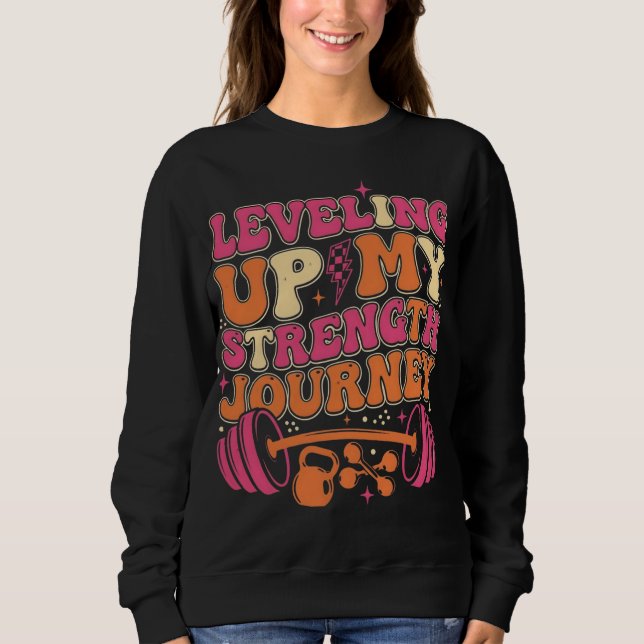 Sweatshirt Parcours de Progression de Force | Croissance Fitn (Devant)