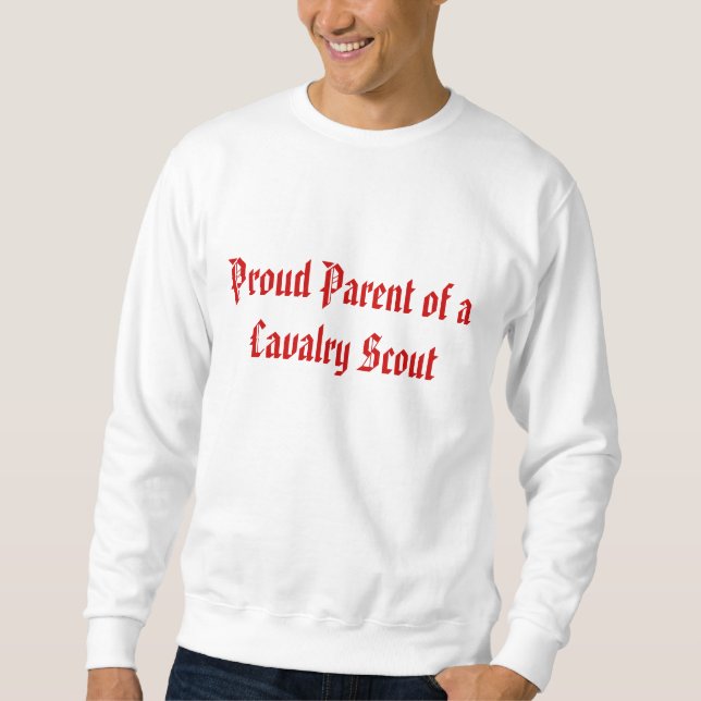 Sweatshirt Parent fier d'un scout de cavalerie (Devant)