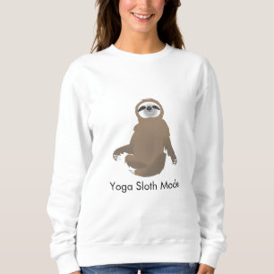 Sweatshirt Paresseux de yoga mode Paresseux brun