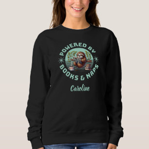 Sweatshirt Paresseux lecteur. Cadeau unique pour amateur de l