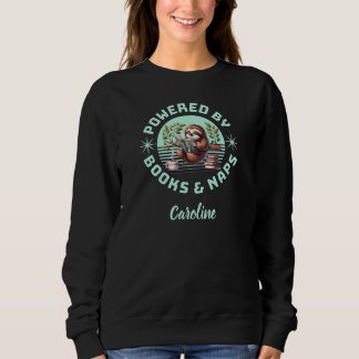 Sweatshirt Paresseux lecteur. Cadeau unique pour amateur de l