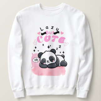 Sweatshirt Paresseux Mais Mignon T-Shirt Panda Dormant Kawaii