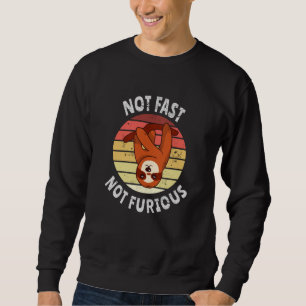 Sweatshirt paresseux pas rapide pas furieux