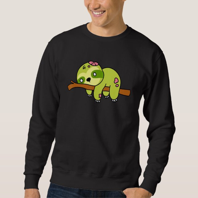 Sweatshirt Paresseux zombie graphique d'animal de Halloween m (Devant)