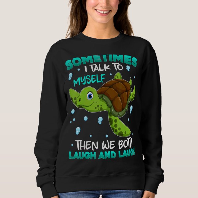 Sweatshirt Parfois, Je Me Parle À Moi-Même Nous Rivalisons Et (Devant)
