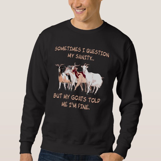 Sweatshirt Parfois Je Remets En Question Mon Sang Mais Mes Ch (Devant)