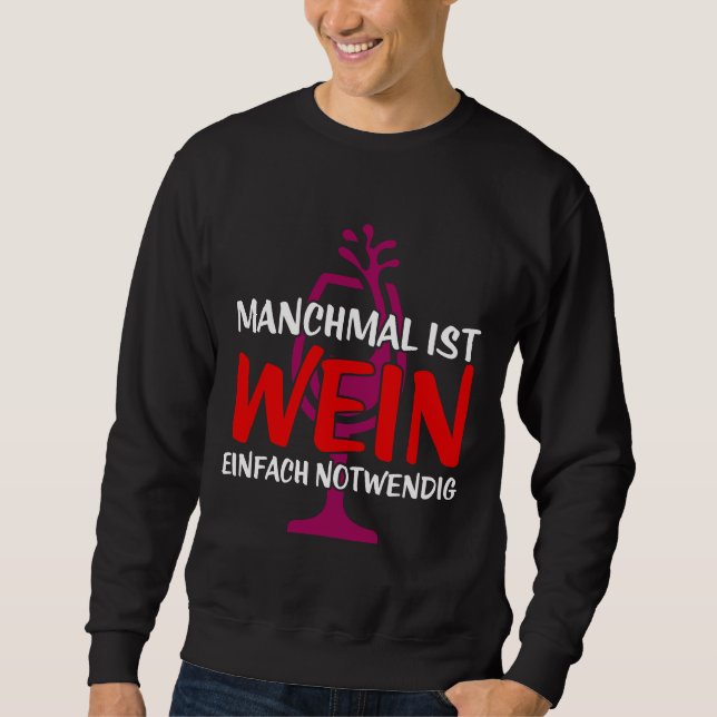 Sweatshirt Parfois, Le Vin Est Juste Nécessaire (Devant)