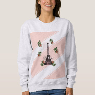 Sweatshirt Paris - La Tour Eiffel pastel Tour Eifelturm Rose