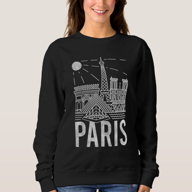 Sweatshirt Paris  Paris Touris  France  Tee Paris 1 (Devant)