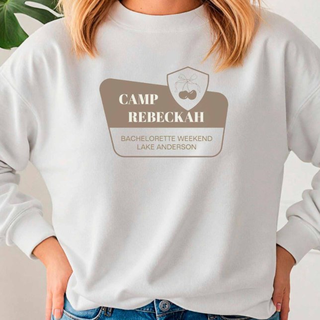 Sweatshirt Park Camp Bach Bridesmaid Wedding Party Group (Camp Event Sweatshirt)