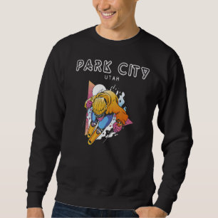 Sweatshirt Park City North Utah USA Retro Ski