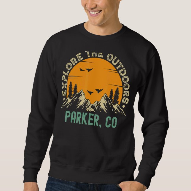 Sweatshirt Parker Colorado Explorez Les Extérieurs (Devant)