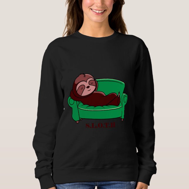 Sweatshirt Parking Lazy Dans Le Canapé (Devant)