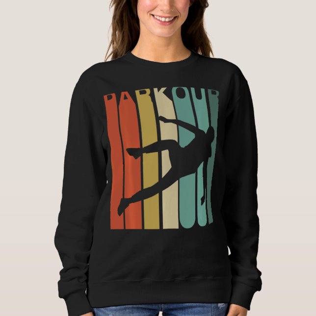 Sweatshirt Parkour Free Running Training Traceur Retro Boys S (Devant)