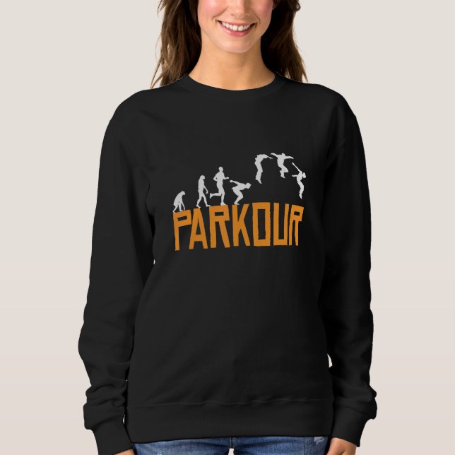 Sweatshirt Parkour Jumping Course Et Escalade Sport Parkour (Devant)