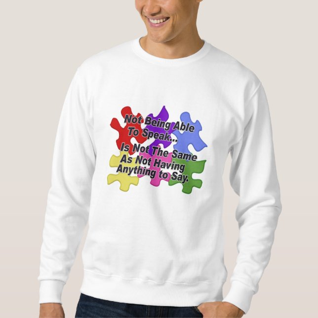 Sweatshirt Parler d'autisme (Devant)