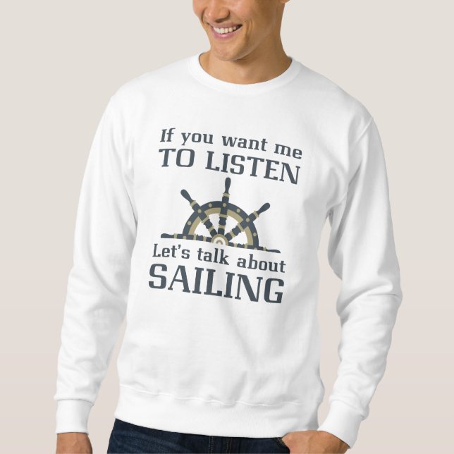 Sweatshirt Parler de navigation (Devant)