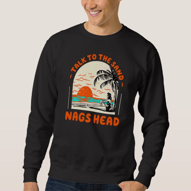 Sweatshirt Parlez À Sand Nags Head Beach North Carolina Oc (Devant)