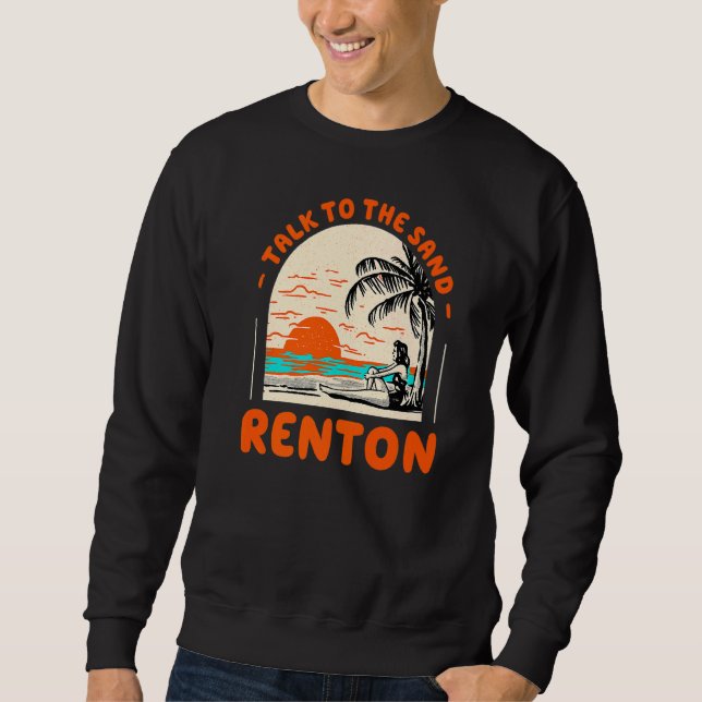 Sweatshirt Parlez À Sand Renton Beach Washington Ocean Sum (Devant)