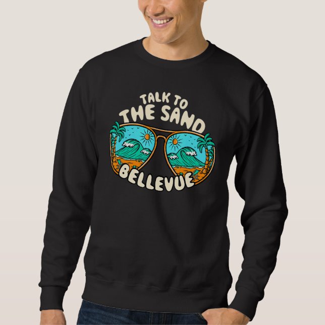 Sweatshirt Parlez Au Sand Bellevue Summer Washington Tropic (Devant)