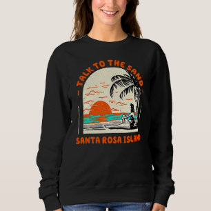 Sweatshirt Parlez Au Sand Père Noël Rosa Island Beach Florida