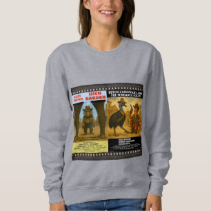 Sweatshirt Parodie d'affiche de film animalier western