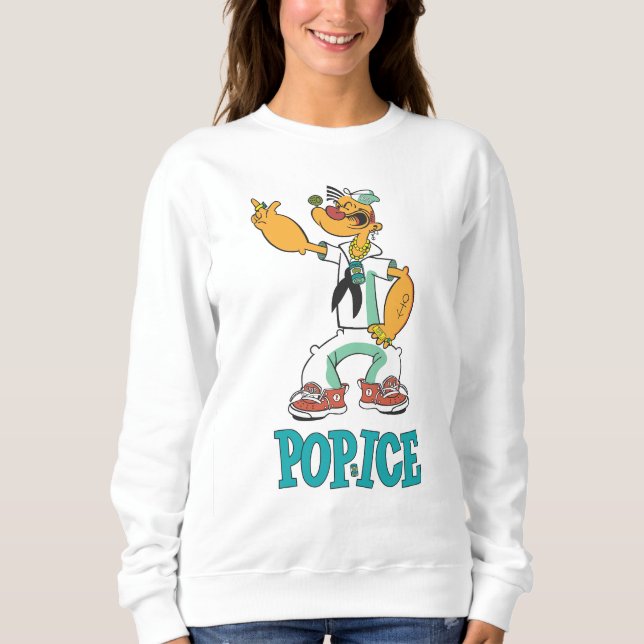 Sweatshirt Parodie de Popeye Vintage des années 1990 (Devant)