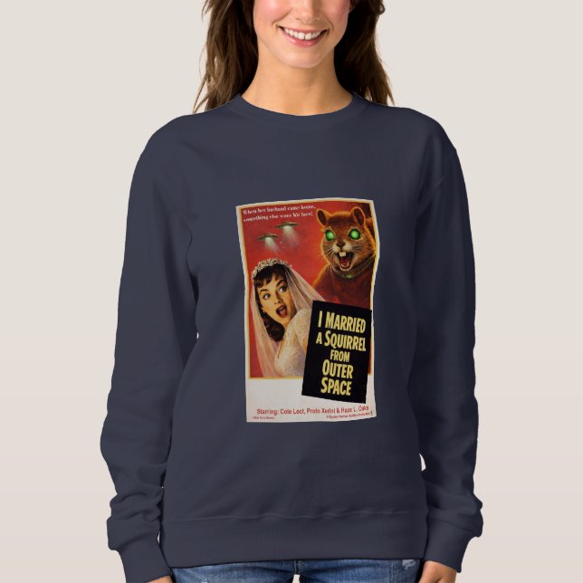 Sweatshirt Parodie d'Écureuil de l'Espace (Devant)