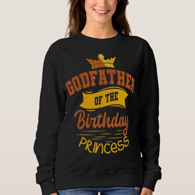 Sweatshirt Parrain De L'Anniversaire Princess Party Anniversa (Devant)