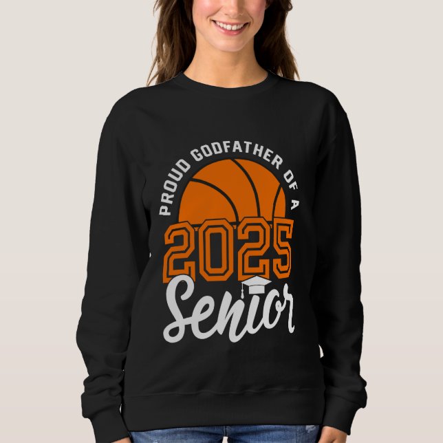 Sweatshirt Parrain D'Une Classe Supérieure De Basket-Ball (Devant)