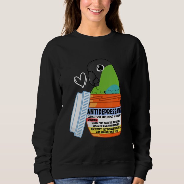 Sweatshirt Parrot Antidépresseur Ier Nanday Conure (Devant)