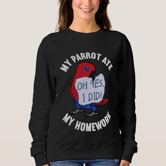 Sweatshirt Parrot Ate Ma Maison I Eclectus Femme (Devant)