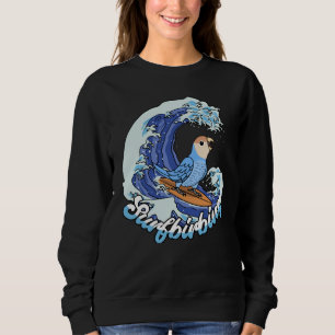 Sweatshirt Parrot de surf I Peach face Blue Lovebird
