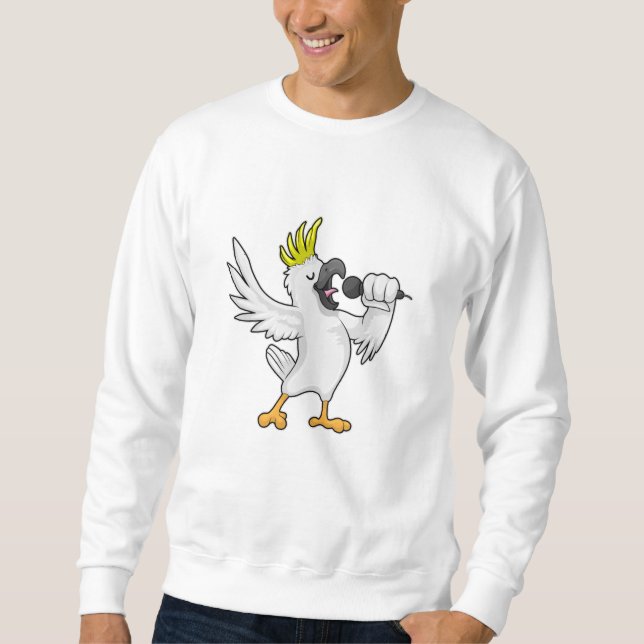 Sweatshirt Parrot en chanteur avec microphone (Devant)
