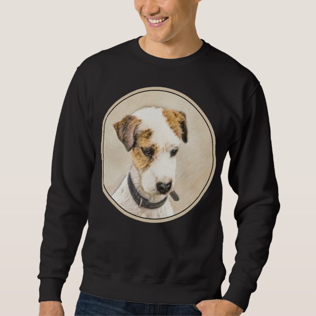 Sweatshirt Parson Jack Russell Terrier Peinture - Chien Art (Devant)