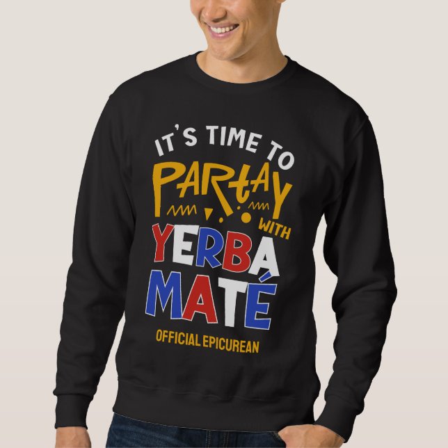 SWEATSHIRT PARTAGE AMUSANT AVEC YERBA MATE (Devant)