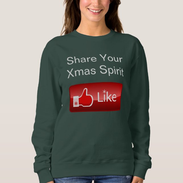 Sweatshirt Partagez votre esprit de Noël (Devant)