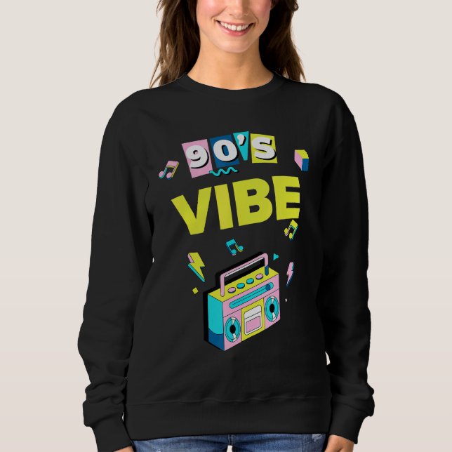 Sweatshirt Parti esthétique rétro 90s Vibe Nostalgic 90's (Devant)