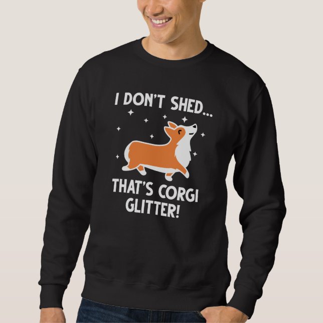 Sweatshirt Parties scintillant Corgi (Devant)