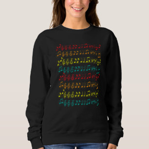 Sweatshirt Partition École Notes musicales Chorale Concert Or