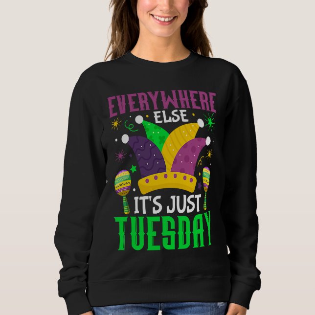 Sweatshirt Partout ailleurs, ce ne sont que les célébrations  (Devant)