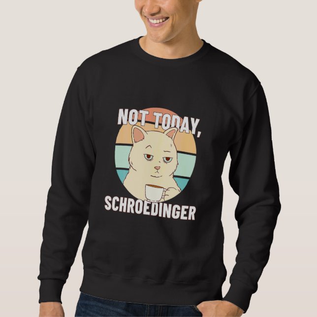 Sweatshirt Pas aujourd'hui l'expérience de Schroedingers Schr (Devant)
