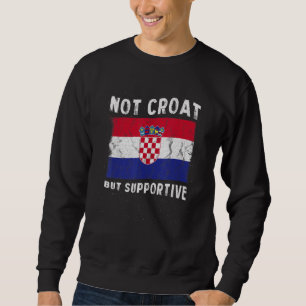 Sweatshirt Pas croate mais inspiration de drapeau national de